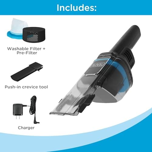 BLACK+DECKER dustbuster Blast Cordless Handheld Vacuum, Home and Car Vacuum (HNVD220J00)