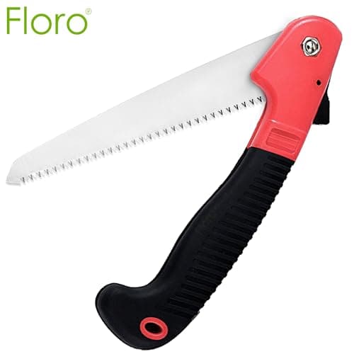 Liphontcta Folding Farm Hand Saw, Manganese Steel Folding Trim Pruner with Safety Lock, Lightweight Gardening Tool, Ideal for Tree, Shrubs, Twigs Pruning