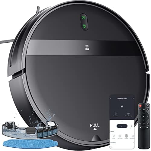 Robot Vacuum and Mop Combo, App/Alexa Control, Smart Robot Vacuum Cleaner, Ultra-Thin, Automatic Recharge Robotic Vacuum Cleaner for Pet Hair/Carpet/Hard Floor