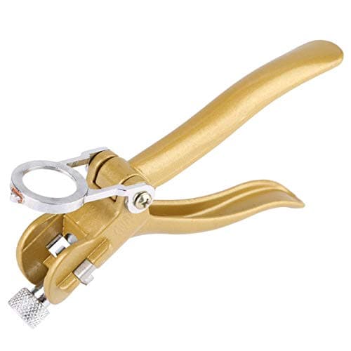 Zinc Alloy and Copper Alloy Saw Set Tool Saw Set Pliers, Woodwork Hand Tools Sawset Puller with Magnifier And Arc Shaped Hadle for Woodworking 18 x 7 x 4cm