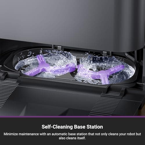 Eureka J15 Pro Ultra Robot Vacuum and Mop with Self Emptying Base, 16,200 Pa Suction, Flex-Arm Design Mop, Auto Mop Hot Water Washing & Hot Air Drying, Anti-Tangle, AI Obstacle Avoidance, Black