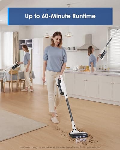 Tineco Floor ONE S7 Steam Cordless Wet Dry Vacuum Steam Mop All-in-One & A30S Cordless Stick Vacuum Cleaner, 160W Suction, 60Min Runtime