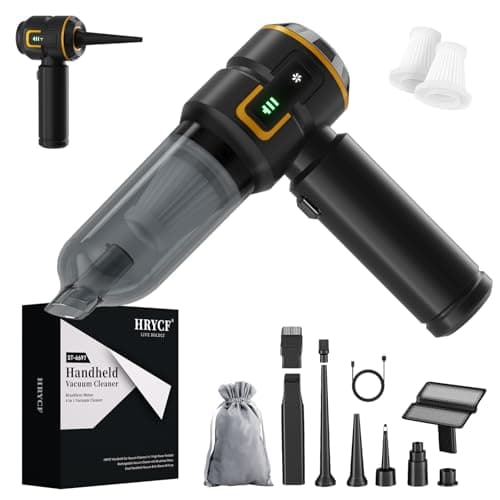 Car Vacuum Cleaner,Advanced Clean Cordless Handheld Vacuum, Compact Home and Car Vacuum with Crevice Tool,Digital Display Vacuum Cleaner