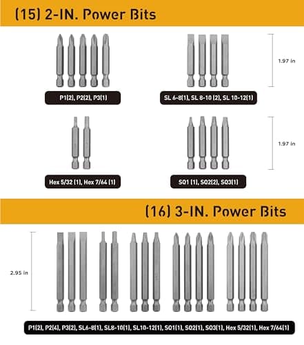 Jackson Palmer 236 Piece Ultimate Screwdriver Bit Set, High Grade Carbon Steel, Includes Hard-to-Find Security Bits & Micro Bits