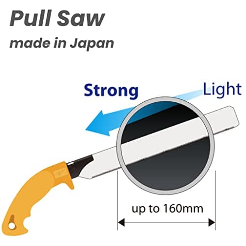 PVC Pipe Saw, Japanese Pull Saw for PVC & PE Pipes, Plastic & Acrylic Plates, Blade Replaceable (PVC240)