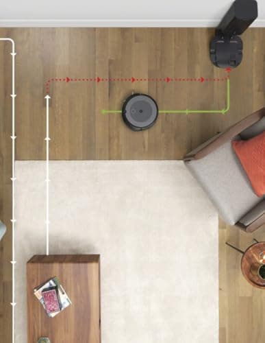 iRobot Roomba i4+ EVO Self Emptying Robot Vacuum - Empties Itself for up to 60 Days, Clean by Room with Smart Mapping, Compatible with Alexa, Ideal for Pet Hair, Carpets