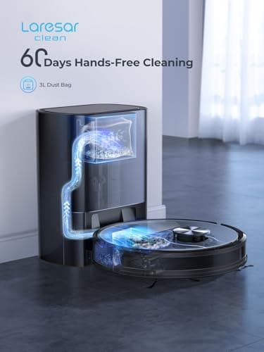 Robot Vacuum, 3 in 1 Robot Vacuum and Mop with 60 Day Self-Emptying Station, LiDAR Navigation Robot Vacuum Cleaner, WiFi/APP/Alexa, Ideal for Pet Hair, Carpet and Hard Floor