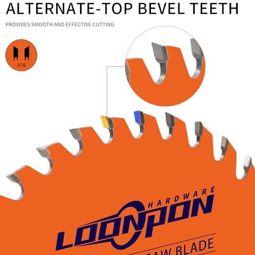 LOONPON 4.5inch HSS Saw Blade 3Pcs,72T Cutting Disc with 7/8 Inch Arbor for Wood Plastic PVC Soft-Metals Cutting