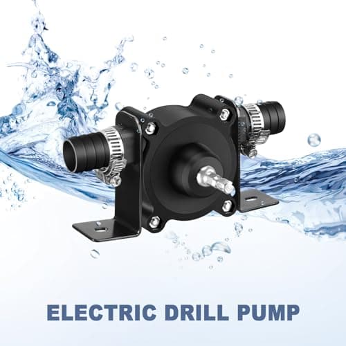 6 Pack Electric Drill Pump Portable Water Transfer Pump, Hand Drill Pump Self-priming Transfer Pump for Water Oil Gasoline Fuel