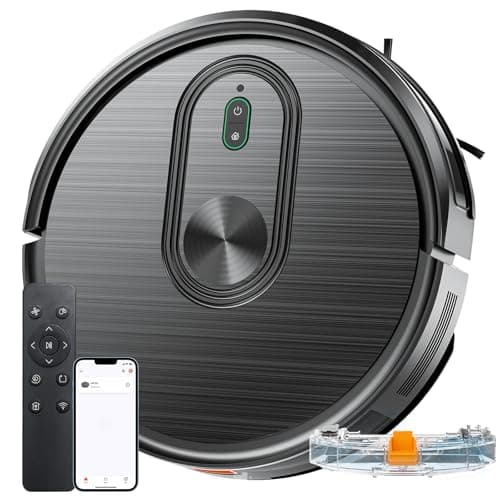 Robot Vacuum and Mop Combo, 2 in 1 Mopping & Mopping Robot with Schedule, App/Bluetooth/Voice, 3200Pa Max Suction, Self-Charging Robot Vacuum Cleaner, Slim, Ideal for Pet Hair, Hard Floor, Carpet