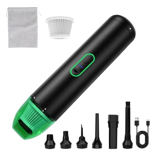 AVCNUJ Handheld Vacuum Cordless, 14000PA Strong Suction with Brushless Motor, Portable Car Vacuum Cleaner, Ultra-Lightweight 1.2lbs, 2-in-1 Dust Removal Vacuum Cleaner for Car Office Home Pet Hair