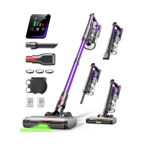 Cordless Vacuum Cleaner, 550W 45KPA 60Mins Vacuum Cleaners for Home, Anti-tangle Stick Vacuum with Rechargeable Battery, Build-in Aromatherapy, Handheld Vacuum Cleaner for Pet Hair/Carpets/Hard Floors