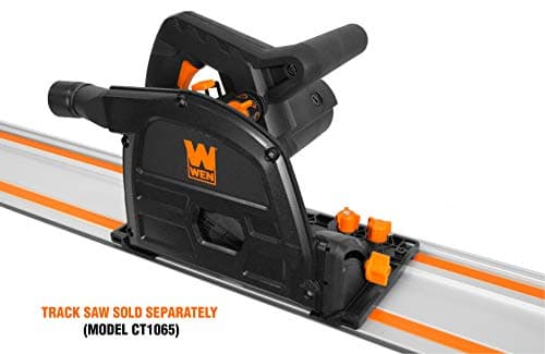 WEN Plunge Cut Circular Saw Bundle with 100-Inch Track Saw Guide Rail and Adapters