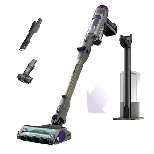 Shark Cordless Vacuum Cleaner with HEPA Filter, PowerDetect Clean & Empty, Powerful Suction, Auto-Empty System, Pet Hair Pickup, Carpets & Hardfloor, Dark Gray, IP3251 (Renewed)