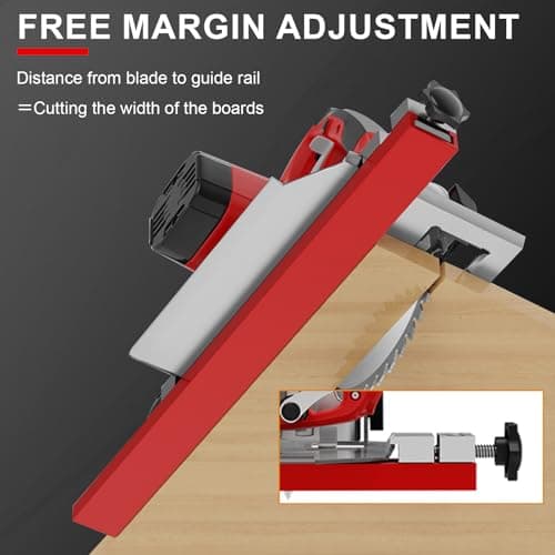 Circular Saw Guide Rail Fits 12" Saw Base, Aluminum Adjustable Cutting Machine Base Guide for Woodworking, Electric Circular Guide Specially Designed for Precision Cutting and Milling Tasks