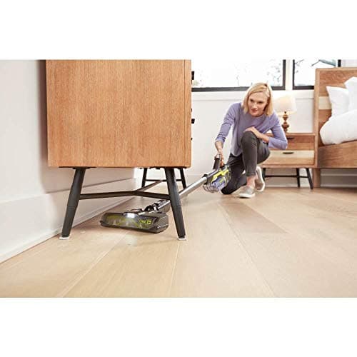 RYOBI 18-Volt ONE+ Brushless Stick Vacuum Cleaner Kit w/ 4.0 Ah Lithium-Ion High Capacity Battery and EVERCHARGE Rapid Charger