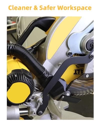 Dust Collection Port for DeWalt DWS779 & DWS780 Miter Saws - 5 Hose Adapters, Maximizes Dust Extraction for Clean Work Environment