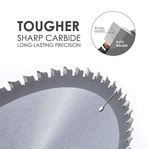 Luckyway 12 Inch Miter Saw Blade 80T with 1 Inch Arbor TCT Circular Saw Blade for Cutting Wood