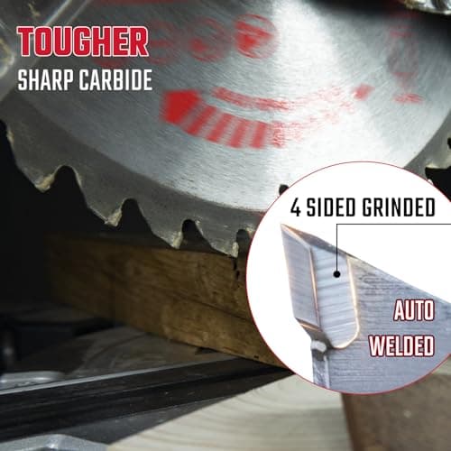 5-1/2" (10mm Arbor) Circular Saw Blades 24T&48T, Carbide Tipped Teeth, Heavy Duty TCT Saw Blades for Cutting Various Wood, Plastic and Composite Materials