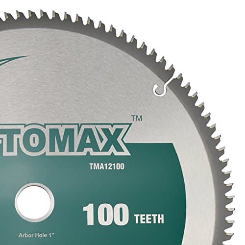 12-Inch 100 Tooth TCG Aluminum and Non-Ferrous Metal Saw Blade with 1-Inch Arbor