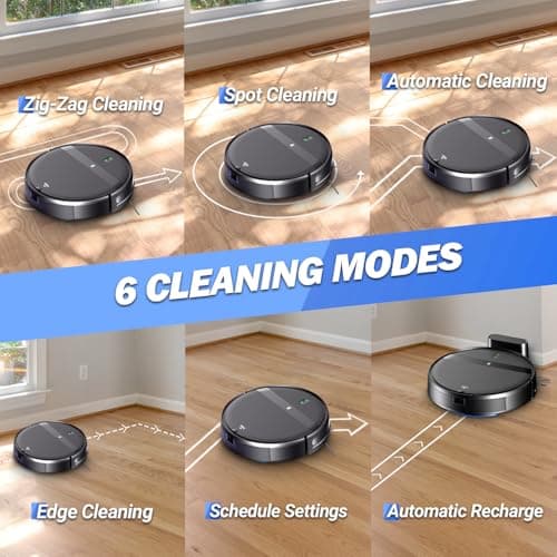 Robot Vacuum and Mop Combo, App/Alexa Control, Smart Robot Vacuum Cleaner, Ultra-Thin, Automatic Recharge Robotic Vacuum Cleaner for Pet Hair/Carpet/Hard Floor