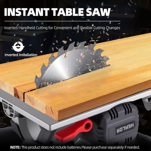 Cordless Circular Saw, Portable Table Saw Compatible with Dewalt 20V Battery, Power Mini Circular Saw with 7-1/4-Inch Blade, 5600RPM, Adjustable 0-57° Max Angle for Wood Cutting Tools (No Battery)