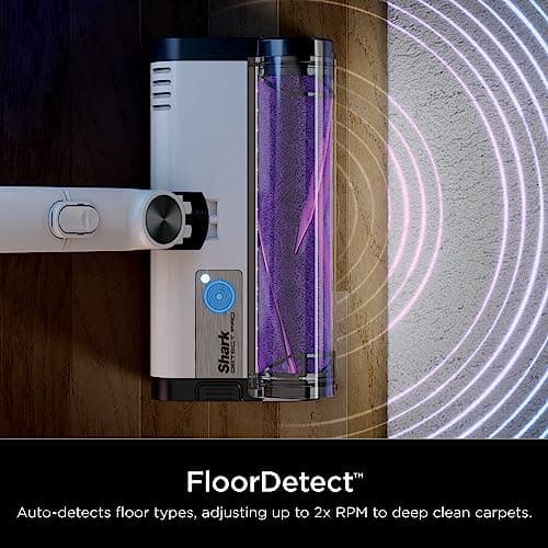 Shark IW1111 Detect Pro - Lightweight Cordless Vacuum Cleaner with HEPA Filter, Portable Handheld Attachment, Crevice Tool, Rechargeable Multi-Surface Stick Vacuum for Household Pet Hair, Dark Grey