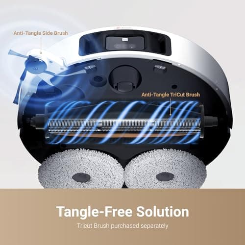 DREAME L40 Ultra Robot Vacuum with Removable & Liftable Mop, Extendable & Liftable SideBrush, 11,000Pa Suction, 149℉ Mop & Washboard Self Cleaning, Auto-Empty, Auto Refill, Voice Control