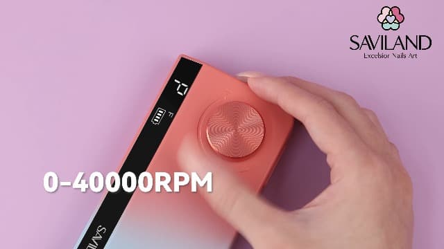 SAVILAND Electric Nail Drill Professional: 40000RPM Upgrad Nail Drill Kit 2025 Beautiful Gradient Sunset Color Scheme Nail D rill Machine Portable Nail File & Buffers Salon Use Manicure Pedicure
