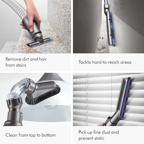 Dyson Ball Animal Total Clean Upright Vacuum, Iron/Blue