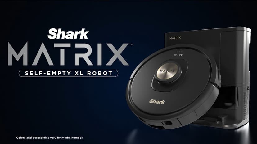 Shark AV2310AE Matrix Self-Emptying Robot Vacuum with No Spots Missed on Carpets and Hard Floors, Precision Home Mapping, Perfect for Pet Hair, Bagless, 45-Day Capacity Base, Wi-Fi Black/Brass