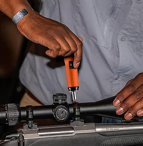 KNINE OUTDOORS Torque Screwdriver Wrench Driver Set 10-70 Inch Pounds lbs for Maintenance with T-bar Handle, 40 Hex Bits, 1/4" Socket, Shaft Extension, For Tools, Bike Repairing and Mounting (Orange)