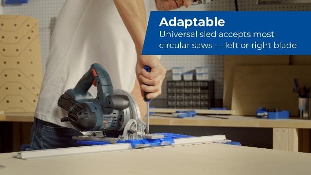 Kreg KMA2685 Rip-Cut Circular Saw Guide - Cutting Tool - Guide is Best for Regular (Side-Blade) Circular Saw - Ensure Compatibility Before Use - Woodworking Tools for Home Improvement