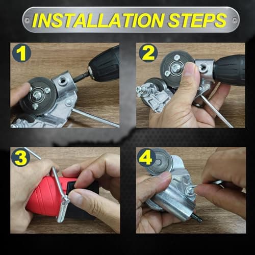 Upgraded Electric Drill Plate Cutter - Efficiently shears flat sheet metal, Metal Cutting Attachment with Adapter - Cuts 20-30GA sizes of Iron, Steel, Tin, Aluminum, and cardboard up to 3MM