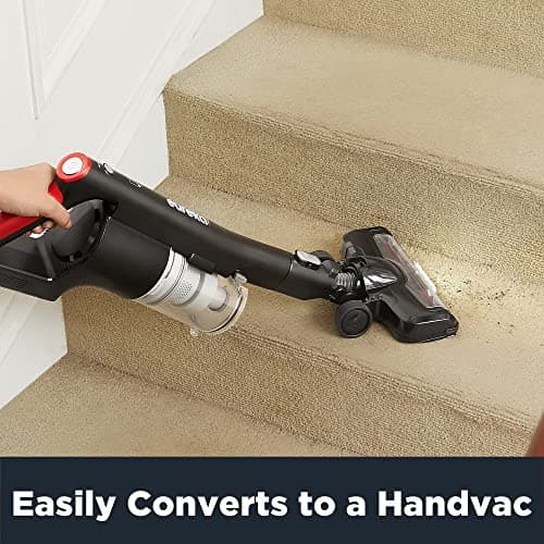 Eureka Cordless Vacuum Cleaner, Vacuum Cleaner for Home Rechargeable, Lightweight Stick Vacuum for Hardwood and Pet Hair,Rose Red, NEC101