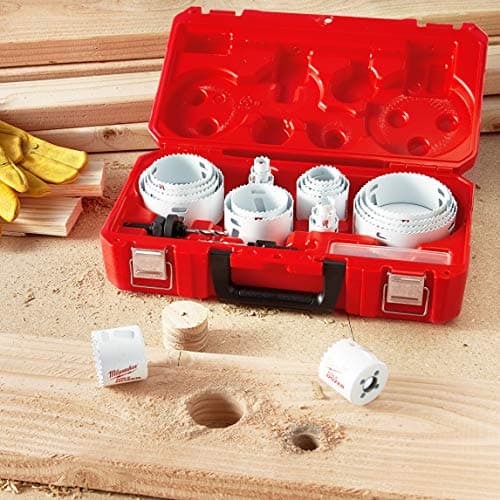 Milwaukee 49-22-4185 All Purpose Professional Ice Hardened Hole Saw Kit 28 Piece