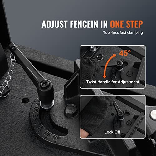 VEVOR Chop Saw, 14''/355mm Blade Diameter Cut Off Saw, 2800W 1200RPM Steel Cutting Machine, 0-45° Adjustable Dry Cut Chop Saw, Miter Saw for Cold Cut Saw for Steel/Iron/Aluminum, Black