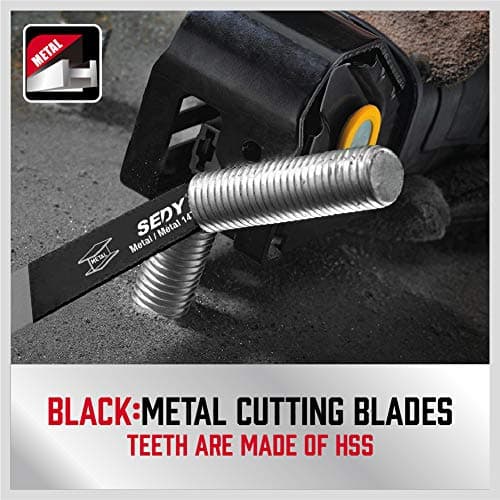 36-Piece Ultimate Reciprocating Saw Blade Set - Premium Saw Blades, Durable Wood & Metal Cutting Blades with Storage Pouch, Long-Lasting Pruning Blades
