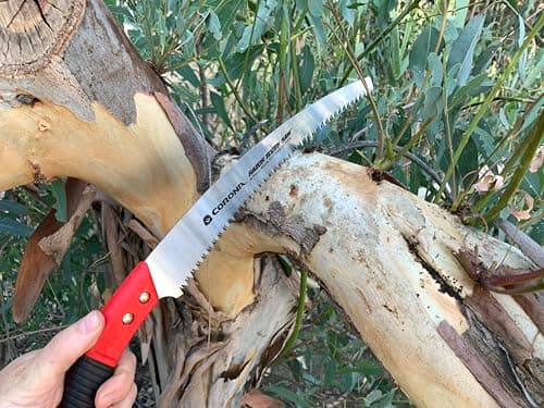 Corona Tools 13-Inch RazorTOOTH Pruning Saw | Tree Saw Designed for Single-Hand Use | Curved Blade Hand Saw | Cuts Branches up to 7" in Diameter | RS 7120