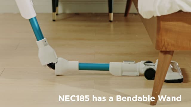 Eureka NEC185 Cordless Stick Vacuum Cleaner Convenient for Hard Floors, Rechargeable Handheld Vacuum Cleaner Portable with Powerful Motor Efficient Suction,White