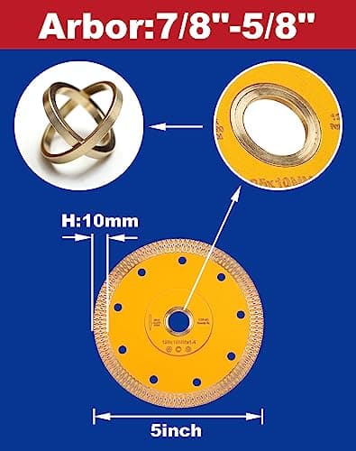 Diamond Saw Blade Porcelain Cutting Blade for Cutting Granite Marbles Tiles (5)