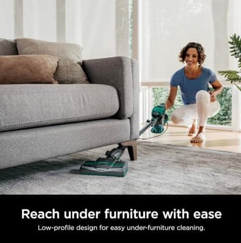 Shark Corded Stick Vacuum, Ultra-Lightweight, Swivel Steering, Powerful Deep-Cleaning, Floor-to-Ceiling Versatility, Converts to a Handheld Vacuum, Carpets & Hardfloor, Green, CS110EM