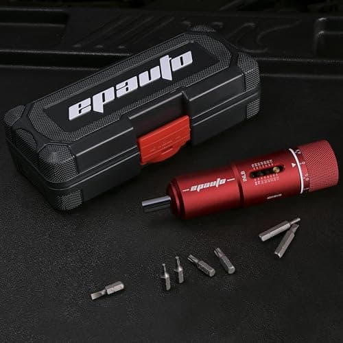 EPAuto Manual Wrench Screwdriver for Firearms | Bike Gears, 10-80 in/Lbs - 28 Pieces, Red