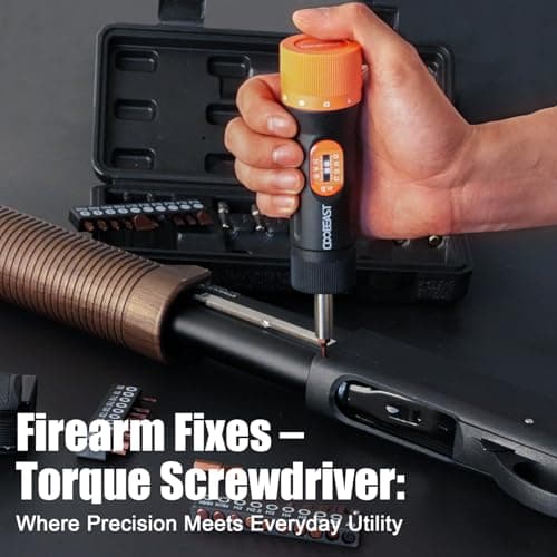 Torque Screwdriver 38Pcs, Gifts for Men Torque Wrench with Inch/Pounds Torque Range 10-70 In-lb, S2 Bits, Sockets and Storage Case for Maintenance, Tools, Bike Repairing and Mounting