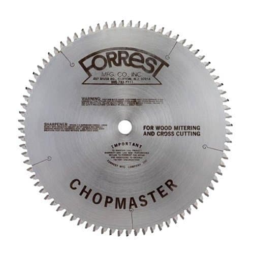Forrest CM12806115G Chopmaster 12-Inch 80 Tooth 4 PTS + 1 Flat 1/8-Inch Kerf Saw Blade with 1-Inch Arbor