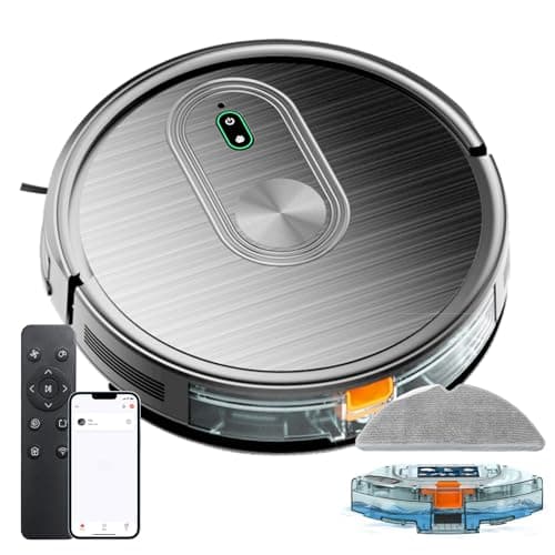 Robot Vacuum and Mop, 3-in-1 Robotic Vacuums Cleaner with Max Strong 3200Pa Suction, WiFi/App/Alexa Voice Control, Obstacle Avoidance, for Pet Hair, Carpets and More