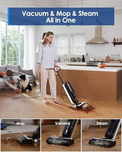 Tineco iFLOOR 5 Steam Wet Dry Vacuum All-in-one & Replacement Brush Roller