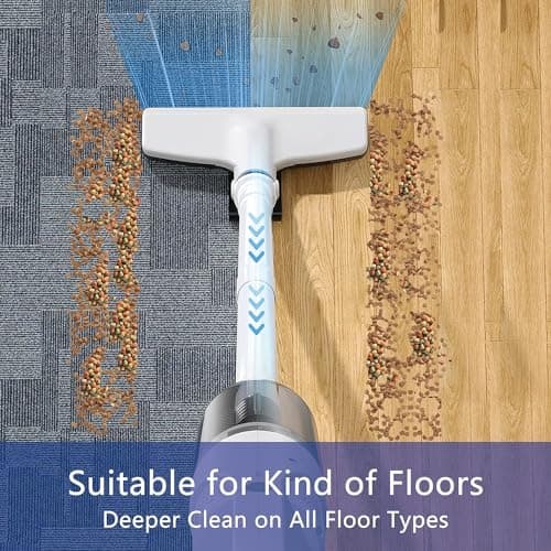 New Model Cordless Vacuum Cleaner, Powerful Stick Vacuum for Hardwood Floor, 35 Min Rechargeable Battery, 4 in 1 Lightweight Upright Vacuum for Pet Hair Carpet (1)