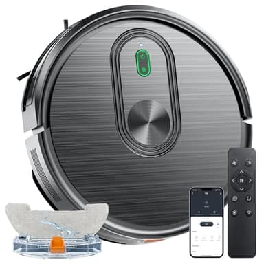 Robot Vacuum and Mop Combo, Vacuuming & Mopping 2 in 1 Robot 3200Pa Max Suction,with Schedule, App/Bluetooth/Voice, Self-Charging Robot Vacuum Cleaner, Slim, Ideal for Pet Hair, Hard Floor, Carpet