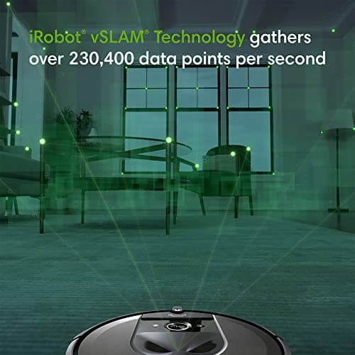 iRobot Roomba i7+ (7550) Robot Vacuum with Automatic Dirt Disposal - Empties Itself for up to 60 Days, Wi-Fi Connected, Smart Mapping, Works with Alexa, Ideal for Pet Hair, Carpets, Hard Floors